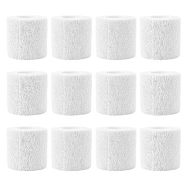 Imagem de Animal Bandagem Elástica Auto-adesiva Casco Impermeável Reparação Bandagem Não Tecido Poliéster para Pecuária Vacas Cães Cavalos Gatos 12 Pack 4.5M (Branco)