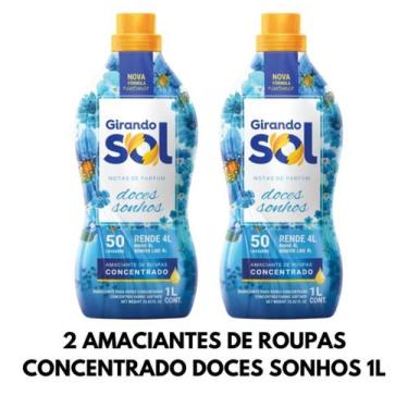 Imagem de Amaciante de Roupas Concentrado 1L -Girando Sol (Coco Baunilha Hipoale