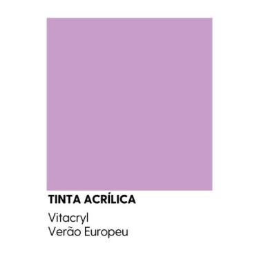 Imagem de Tinta Emborrachada Acetinada Violetas - Vitacryl, Verão Europeu, 3,6 l