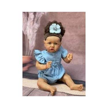Imagem de Boneca Bebê Reborn Brastoy Realista 48cm Original Kit Acessórios Conju