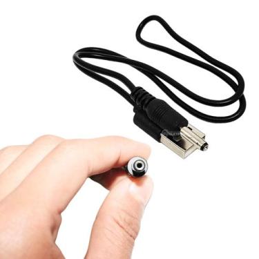 Imagem de Cabo Usb Plug Pino 3,5mm 1,35mm Para Lanterna Caixa De Som P4MINI50CMP
