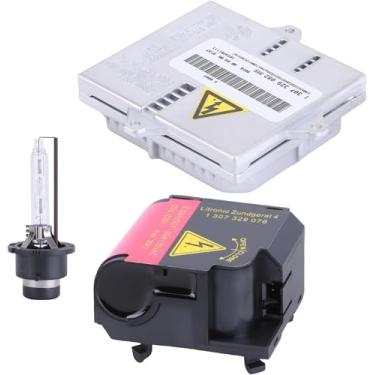 Imagem de moseiny Para Jetta Golf GTI 2005-2009 Unidade de controle de reator de farol oculto de xenon com ignição e lâmpada D2S 4D0907476B Unidade de controle de reator de farol de xenon 1T0907391 1307329074