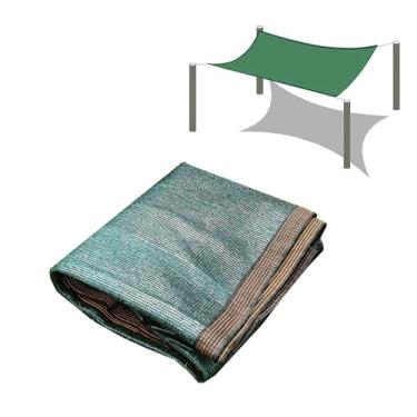 Imagem de Pano De Sombra Tamanho Personalizado Verde Escuro Rede De Sombreamento Varanda Tela De Privacidade Apartamento Acima Do Corrimão Alpendre Pátio Cerca Pára-brisas Cobertura De R, 8mx7m(LxW)