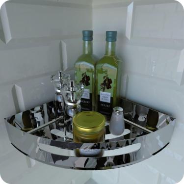Imagem de Porta Temperos E Condimentos De Parede Inox Multiuso