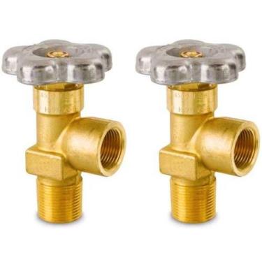 Imagem de Kit 2 Válvula de Topo para Cilindro de Argônio Mistura Hélio Nitrogêni