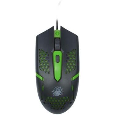 Imagem de Mouse Optico Usb 5+ Gamer Start 2.0 Pt/Verde - Santana Centro