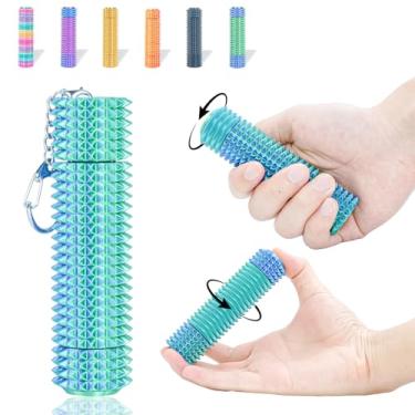 Imagem de Fidget Roller Adults Teens Sensory Little Stim Gadget for Anxiety Relief Mild Ouchie,Desk Focus Tool Portable Hand Spinner Gifts Idea White Elephant Stocking Christmas(Blue Green,Compact Fit)