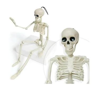 Imagem de Esqueleto Humano Articulado 40cm Decoração Halloween - FR
