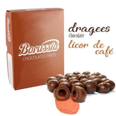 Imagem de Confeito Licor de Café Borússia Chocolates, Caixa com 1000g