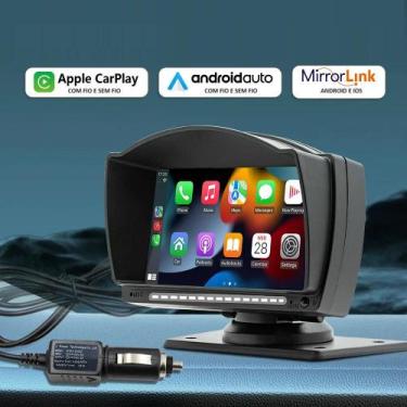 Imagem de Tela 4,7 Polegadas Multimídia Automotiva Universal Com Bluetooth, Carp