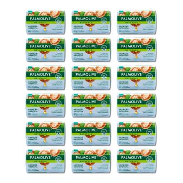 Imagem de Kit 18 Sabonetes em Barra Palmolive Naturals Nutrição Intensiva Com Karite e Vitamina E 85g