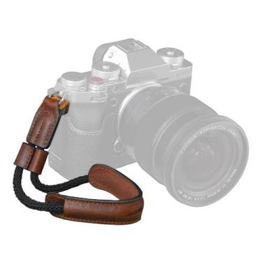 Imagem de Pulseira de câmera SMALLRIG Vintage Leather para DSLR Brown
