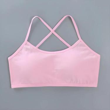 Imagem de Sutiã Esportivo De Algodão Macio Para Meninas Adolescentes, Compatível