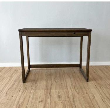 Imagem de Mesa Escritório de Madeira Pinus Linea Tabaco - ArtFactory Design