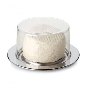 Imagem de Prato Para Queijo Light 17 Cm Vision Forma Inox 800136 Queijeira