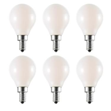 Imagem de Lâmpada LED 2,5 W G45/G14, equivalente a 25 W E12 120 V, lâmpadas globo pequenas para ventilador de teto, luminária de mesa, lâmpada de cabeceira, eletrodomésticos de iluminação de lustre, pacote com