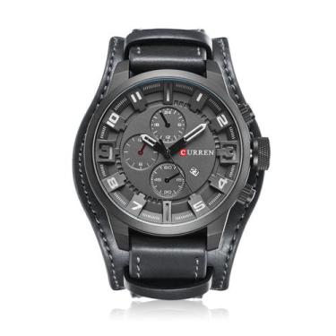 Imagem de Relógio Masculino Curren 8225 Technos Preto E Marrom - J-one