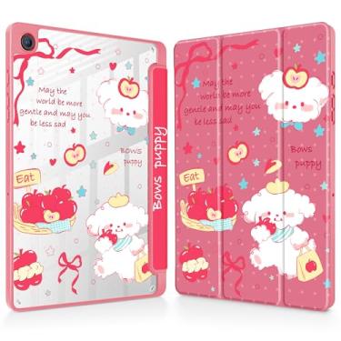 Imagem de Mektron Capa para Samsung Galaxy Tab A9+/A9 Plus 11 polegadas modelo 2024 (SM-X210/X216/X218) com suporte para caneta S, capa fina transparente + suporte de três dobras + despertar/hibernar