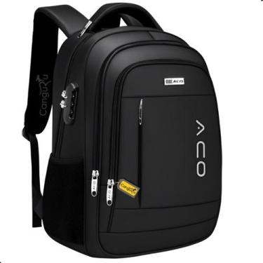 Imagem de Mochila Bolsa Masculina Feminina Notebook Bolso Antifurto Cadeado na L