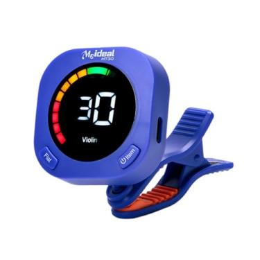 Imagem de simhoa Afinador de violão recarregável, afinação rápida e precisa, com clipe para violino e banjo, Azul