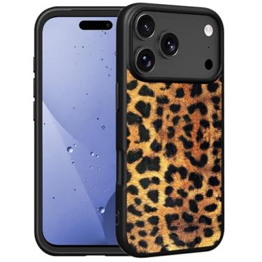 Imagem de FQTBCEARI Capa para iPhone 17 Pro, capa de silicone fina com forro de microfibra macio antiarranhões, capa protetora à prova de choque para iPhone 17 Pro (6,3 polegadas 2025), estampa de leopardo