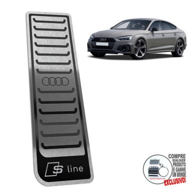 Imagem de Descanso De Pé Aço Inox Audi A5 S Line Preto