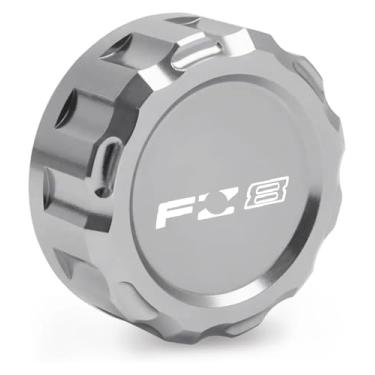 Imagem de Tampa universal do reservatório mestre do cilindro do fluido de freio traseiro CNC acessórios de motocicleta compatíveis com Y&AMAHA Fa&zer FZ8 FZ 8 todos os anos (titânio)