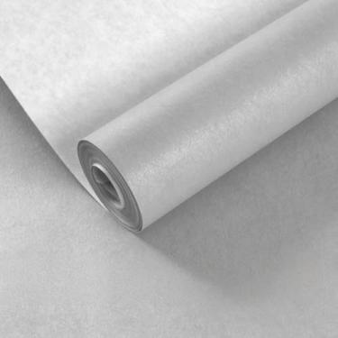 Imagem de ESSMOKO Papel de parede moderno estilo nórdico seda não tecido papel de parede não autoadesivo quarto sala de estar escritório fundo decoração adesivo cinza 53 * 950 cm