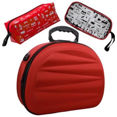 Imagem de Kit Maleta Médica Bolsinha Case Aparelho Pressão Estetoscópio Enfermag