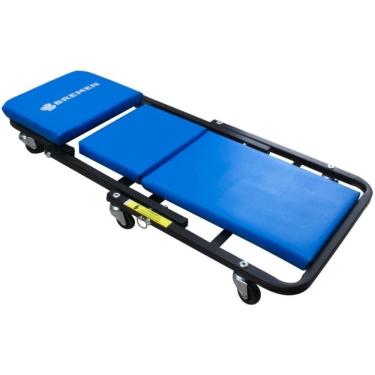 Imagem de Esteira para Mecânico com Banqueta 2 em 1 Dobrável 150 kg 92x44cm BREMEN