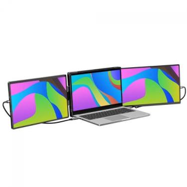 Imagem de Monitor SuperFrame Double View, 2 Telas de 14 Pol, 60Hz, IPS, Full HD,
