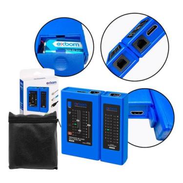 Imagem de Testador De Cabo De Rede Rj45 Rj11 E Cabo Hdmi - Exbom