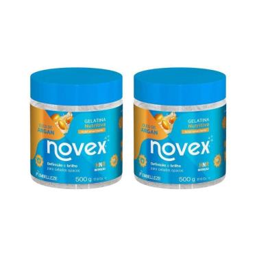 Imagem de Gelatina Capilar Novex 500G Oleo De Argan Nutritiva - 2Un
