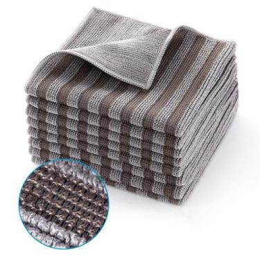 Imagem de Pano de microfibra ZHIDIAN, limpador de aço inoxidável, 12x12cm, pacot
