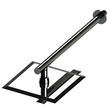 Imagem de Ducha Cascata 25x25 Aço Inox Com Cano De 1/2" Sodramar - A Piscina Dos Seu Sonhos Ducha Cascata 25x25 Aço Inox Com Cano De 1/2"