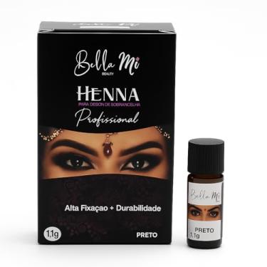Imagem de Henna para Sobrancelhas Bella Mi – Definição, Preenchimento e Durabilidade Profissional (Preto)