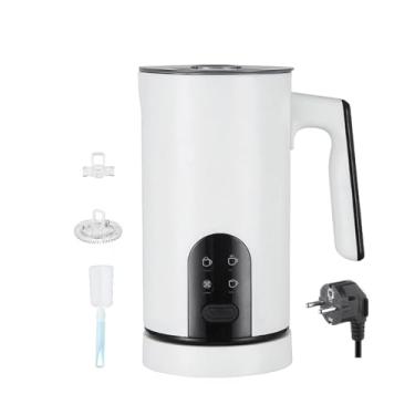 Imagem de KiBcsLic Espumador automático para café, vaporizador 4 em 1, misturador de bebidas para chocolate, café com leite, material de qualidade alimentar, Branco