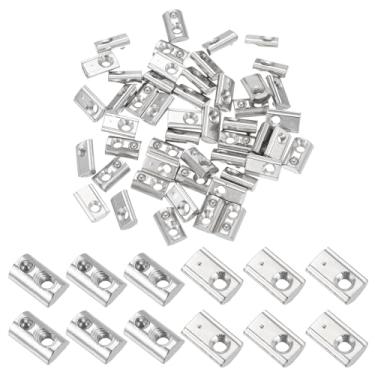 Imagem de PATIKIL M4 porcas de mola em rolo meio redondo, 100 peças, série 2020, porcas de mola de ranhura t de aço carbono para perfil de extrusão de alumínio de 6 mm, impressora 3D, ferramentas DIY, montagem