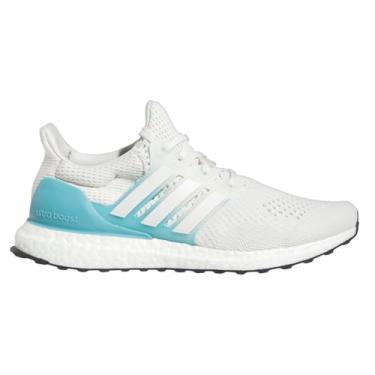 Imagem de adidas Tênis masculino Ultraboost 1.0, Branco/cristal branco/azul pré-amado, 9.5