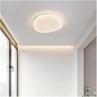 Imagem de Luminárias de teto de seixo, lustre de LED para corredor, escadaria minimalista moderna, luminária suspensa para varanda, decoração moderna