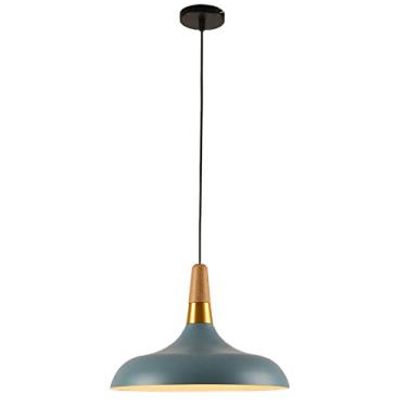 Imagem de CHENKUI E27 Lustre base nórdica moderna luz de teto macaron luminária pendente estilo simples abajur de madeira maciça luminárias penduradas para restaurante, bar, café, sala de jantar