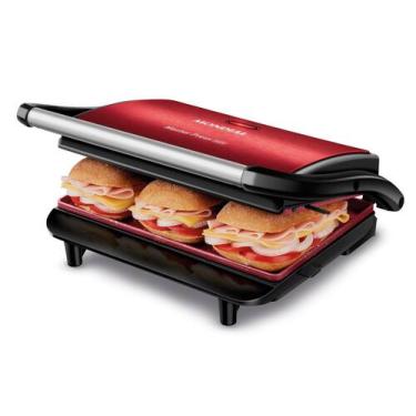 Imagem de Sanduicheira Grill Master Press Red Ceramic Mondial Pg01rc 127V, Verme