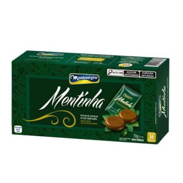 Imagem de 20 Pastilhas de Chocolate, Mentinha, Montevérgine