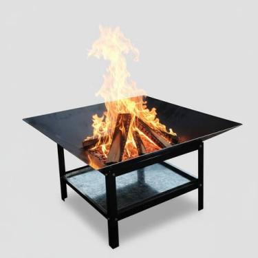 Imagem de Lareira Externa 60cm Aquecedor - Jardim Fire Pit A Lenha - Lazer e Voc