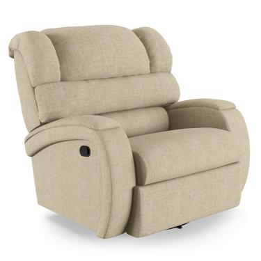 Imagem de Poltrona do Papai Reclinável Napoli Glider Giratória Massagem Linho FH1 - D'Rossi