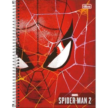 Imagem de Tilibra - Caderno Espiral Capa Dura Universitário Connect 10 Matérias Spider-Man Game 160 Folhas - Capa 4 - Máscara Do Spider