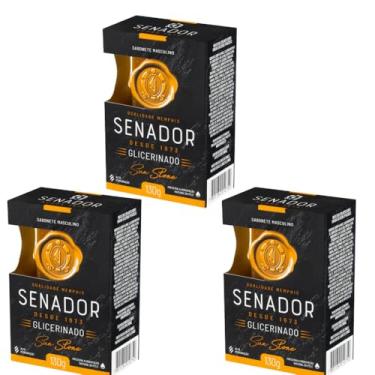 Imagem de Kit 3 Sabonete Senador Glicerinado Sun Stone 130g