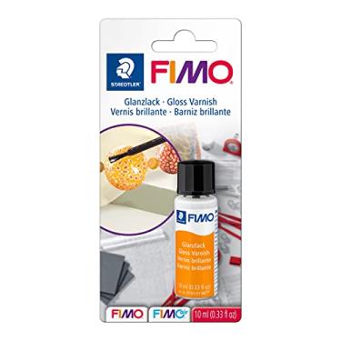 Imagem de STAEDTLER 8703 01 BK FIMO Verniz brilhante - à base de água e transparente (1 frasco com pincel - 10 ml)