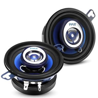 Imagem de Pyle Alto-falantes estéreo universais bidirecionais para carro - Alto-falante automotivo de áudio profissional coaxial de 120 W, 8,5 cm, componente de substituição rápida, OEM universal, alto-falante