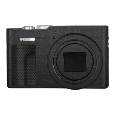 Imagem de ZS99 Adesivo de capa de câmera antiarranhões para Panasonic Lumix ZS99 Película protetora de câmera Decalques (Circuit Black)
